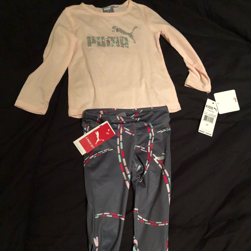 Puma active wear, little girls 2T